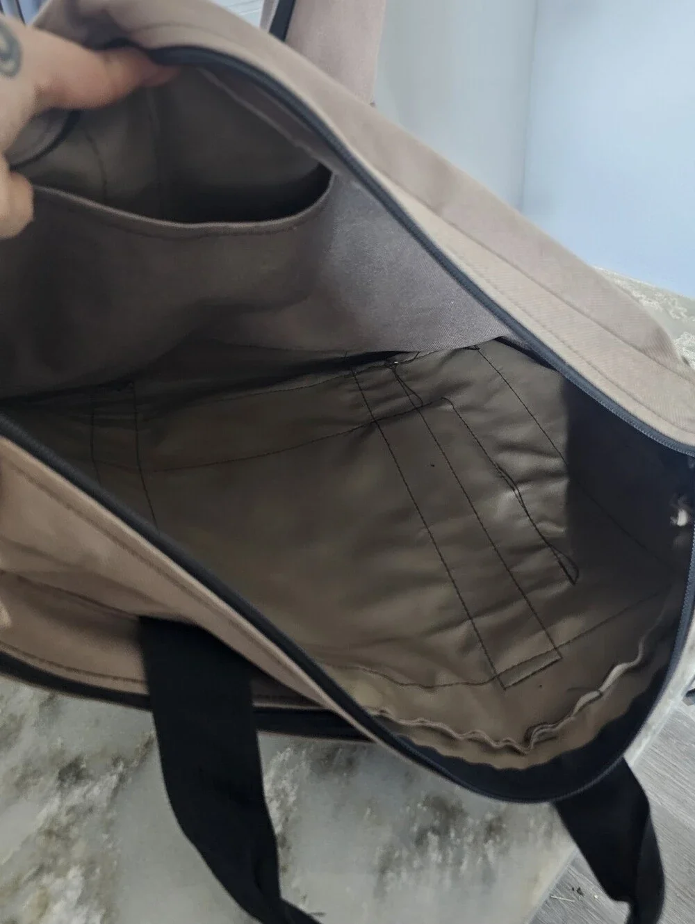 Cabo Gear Convertible Backpack Messenger Bag Travel Briefcase Commuter Brown